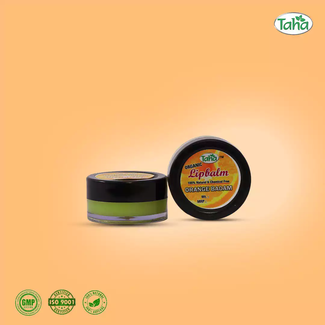 Orange Badam Lip Balm